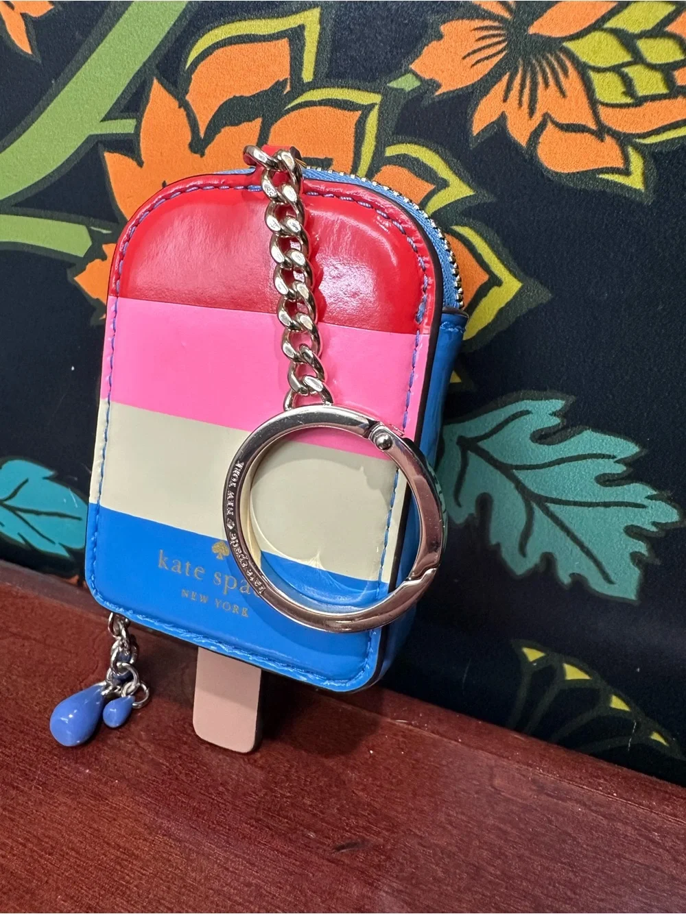 Kate Spade Popsicle Ice Pop Novelty Coin Purse Keychain